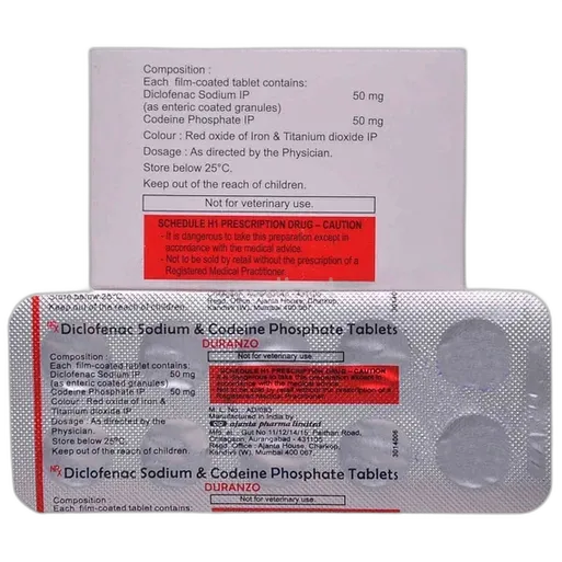 duranzo 50/50mg tablet 10's